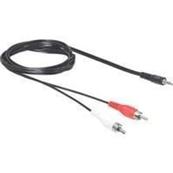 DeLOCK 3.5mm/2 x RCA câble audio 5 m 3,5mm Noir