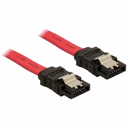 DeLOCK SATA Cable - 0.5m, 0,5 m, Rouge