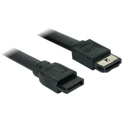 DeLOCK eSATA Cable - 0.7m câble SATA 0,7 m Noir
