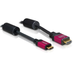 DeLOCK HDMI Mini Cable - 5.0m câble HDMI 5 m HDMI Type A (Standard) HDMI Type C (Mini) Noir