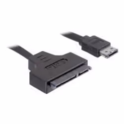 DeLOCK SATA cable, 0.5m, 0,5 m, eSATAp, Noir