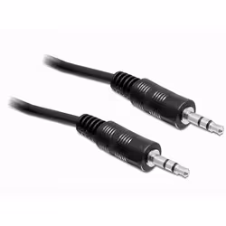 DeLOCK 84438, 3,5mm, Mâle, 3,5mm, Mâle, 5 m, Noir