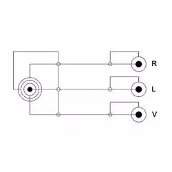 DeLOCK 84504 câble vidéo et adaptateur 1,5 m 3,5mm 3 x RCA Noir