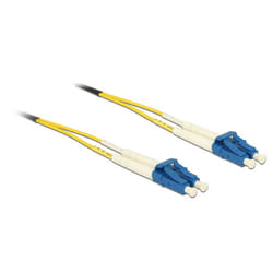 DeLOCK 2m LC-LC câble de fibre optique OS2 Jaune