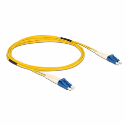 DeLOCK 2m LC-LC câble de fibre optique OS2 Jaune