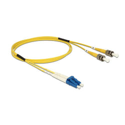 DeLOCK 84611 câble de fibre optique 1 m LC ST OS2 Jaune