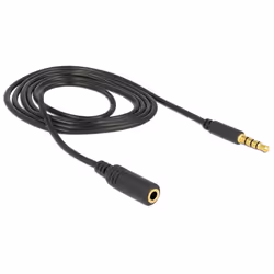 DeLOCK 84666 câble audio 1 m 3,5mm Noir