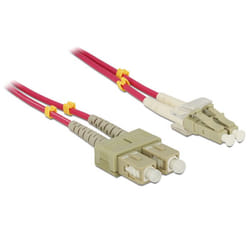 DeLOCK LC - SC, 3m câble de fibre optique Violet