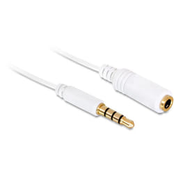 DeLOCK 84717 câble audio 0,5 m 3,5mm Blanc