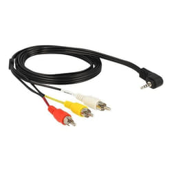 DeLOCK 84724 câble audio 1,5 m 3,5mm 3 x RCA Noir