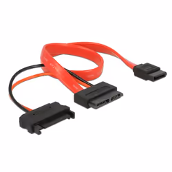 DeLOCK 0.3m SATA câble SATA Rouge