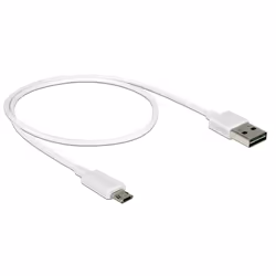 DeLOCK 84806 câble USB 0,5 m USB 2.0 USB A Micro-USB B Blanc