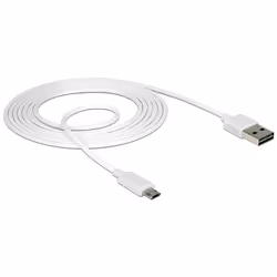DeLOCK 84808 câble USB 2 m USB 2.0 USB A Micro-USB B Blanc