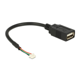 DeLOCK 84834 câble USB 0,15 m USB 2.0 USB A Noir