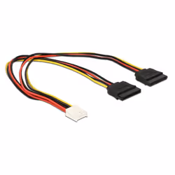 DeLOCK 0.3m, Floppy 4p/2x SATA 15p 0,3 m
