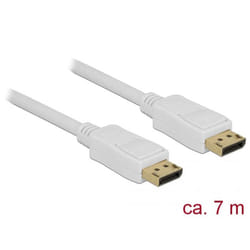 DeLOCK 84861 câble DisplayPort 7 m Blanc