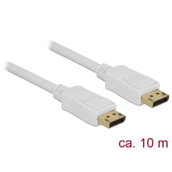 DeLOCK 84863 câble DisplayPort 10 m Blanc