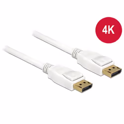 DeLOCK 1m, 2xDisplayPort, 1 m, DisplayPort, DisplayPort, Mâle, Mâle, 3840 x 2160 pixels