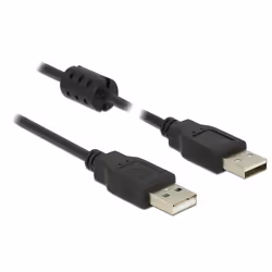 DeLOCK 84892, 3 m, USB A, USB A, USB 2.0, 480 Mbit/s, Noir