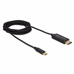 DeLOCK 84905, 2 m, USB Type-C, HDMI Type A (Standard), Mâle, Mâle, Or