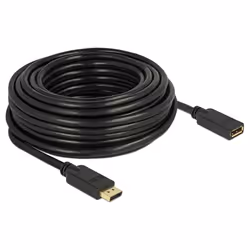 DeLOCK 84908, 15 m, DisplayPort, DisplayPort, Mâle, Femelle, 3840 x 2160 pixels