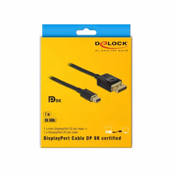 DeLOCK 84927 câble DisplayPort 1 m Mini DisplayPort Noir