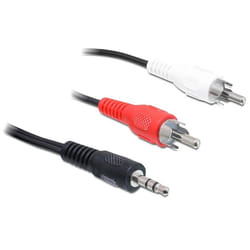 DeLOCK 84942 câble audio 3 m 3,5mm 2 x RCA Noir, Rouge, Blanc