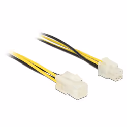 DeLOCK 84954, 0,3 m, 4-pin ATX12V, 4-pin ATX12V, Mâle, Femelle, Droit