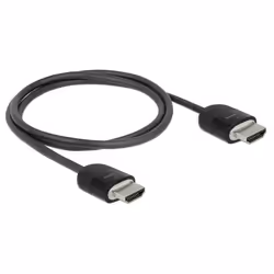 DeLOCK 84963, 1 m, HDMI Type A (Standard), HDMI Type A (Standard), 18 Gbit/s, Canal de retour audio (ARC, Audio Return Channe ...