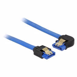 Tragant 84986, 0,7 m, SATA III, SATA 7-pin, SATA 7-pin, Mâle/Mâle, Noir, Bleu