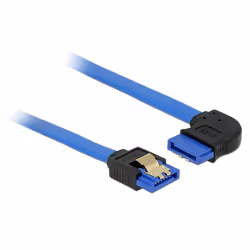 DeLOCK 84991, 0,5 m, SATA III, SATA 7-pin, SATA 7-pin, Mâle/Mâle, Noir, Bleu