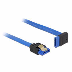 DeLOCK 84996, 0,3 m, SATA III, SATA 7-pin, SATA 7-pin, Mâle/Mâle, Noir, Bleu