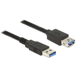 DeLOCK 85054 câble USB 1 m USB 3.2 Gen 1 (3.1 Gen 1) USB A Noir