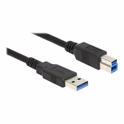 DeLOCK 85066, 1 m, USB A, USB B, USB 3.2 Gen 1 (3.1 Gen 1), Mâle/Mâle, Noir