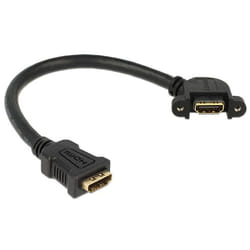 DeLOCK 0.25m 2xHDMI câble HDMI 0,25 m HDMI Type A (Standard) Noir