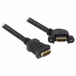 DeLOCK 0.25m 2xHDMI câble HDMI 0,25 m HDMI Type A (Standard) Noir