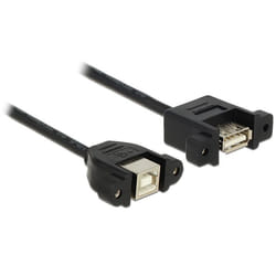 DeLOCK USB 2.0 B/A, 0.25m câble USB 0,25 m USB B USB A Noir