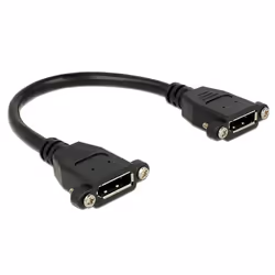 DeLOCK 0.5m F-F DisplayPort Noir
