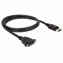 DeLOCK 1m M-F DisplayPort Noir