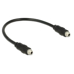 DeLOCK 0.25m, 2x3.5mm câble audio 0,25 m 3,5mm Noir