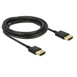 DeLOCK 85117 câble HDMI 0,25 m HDMI Type A (Standard) Noir