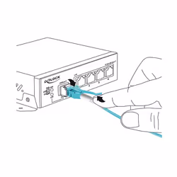 DeLOCK 1m, 2xLC câble de fibre optique LC OM3 Turquoise