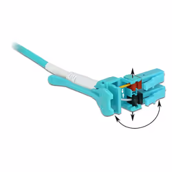DeLOCK 1m, 2xLC câble de fibre optique LC OM3 Turquoise
