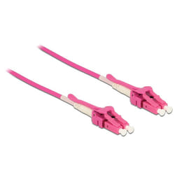 DeLOCK 85133 câble de fibre optique 2 m LC OM4 Rose