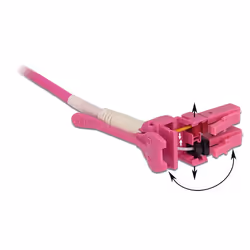 DeLOCK 85133 câble de fibre optique 2 m LC OM4 Rose