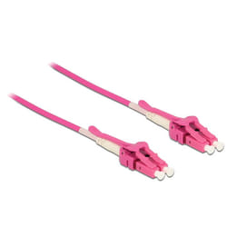 DeLOCK 85134 câble de fibre optique 3 m LC OM4 Rose