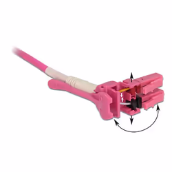 DeLOCK 85134 câble de fibre optique 3 m LC OM4 Rose