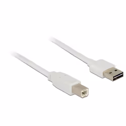 DeLOCK 85154, 3 m, USB A, USB B, USB 2.0, Blanc