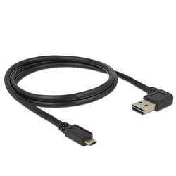 DeLOCK 85165 câble USB 1 m USB 2.0 USB A Micro-USB B Noir