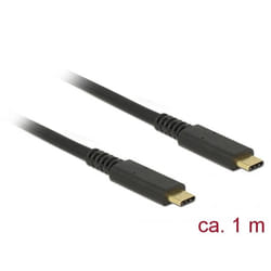 DeLOCK 85207 câble USB 1 m USB 3.2 Gen 2 (3.1 Gen 2) USB C Noir